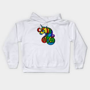 Colorful Unicorn Icon Kids Hoodie